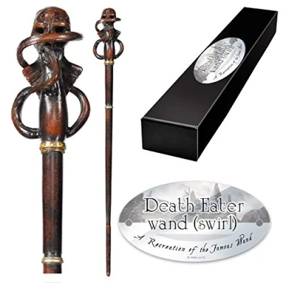 Afbeelding van Noble Collection Harry Potter Death Eater / Dooddoener Toverstaf Toverstok (swirl) Replica