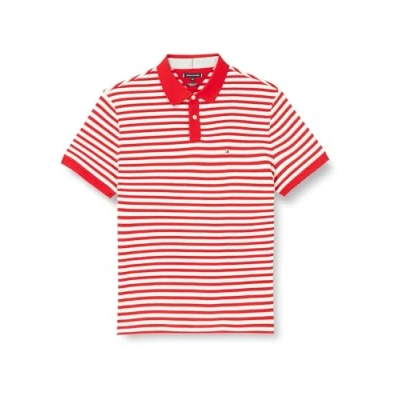 Afbeelding van Tommy Hilfiger Regular Poloshirt, Heren, Maat: Small, Primary red white