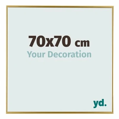 Afbeelding van Fotolijst 70x70cm Goud Kunststof Evry