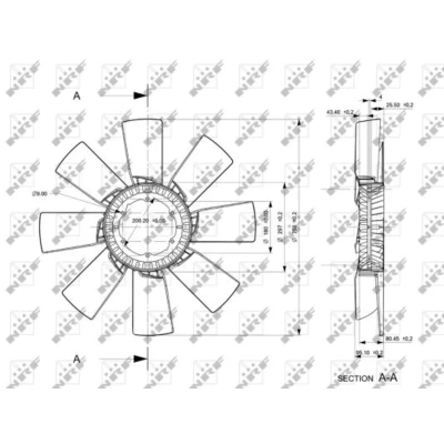 Afbeelding van NRF Ventilatorwiel motorkoeling 49857