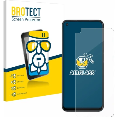 Afbeelding van BROTECT AirGlass kogelwerende glasfolie (1 Stuk, OnePlus North CE 2 Lite 5G), Smartphone beschermfolie, Transparant