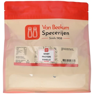 Afbeelding van Van Beekum Specerijen Whey Protein Vanille 1 kilo (hersluitbare stazak)