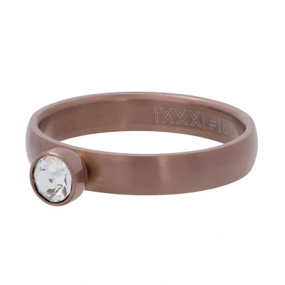 Afbeelding van Zirconia 1 stone crystal iXXXi Vulring 4 mm MATT SALE 18 / Brown