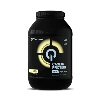 Afbeelding van QNT Casein Protein slow released eiwitshake 908 gram Vanille
