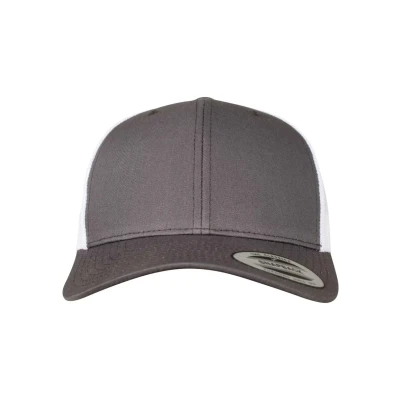 Afbeelding van Flexfit Trucker Retro 2 TONE Pet, Maat: One Size, Darkgrey wht