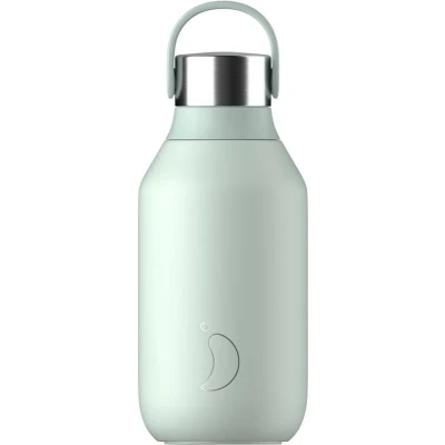 Afbeelding van Thermosfles Groen Lichen Green 350 Ml Siliconen/RVS/Kunststof Chilly&#039;s Series 2 7,5 X 17,5 Cm