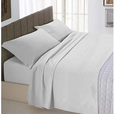 Afbeelding van Max Color Beddengoed set (plat 240x300, hoeslaken 170x200cm+2 kussenslopen 50x80cm), lichtgrijs, DOUBLE