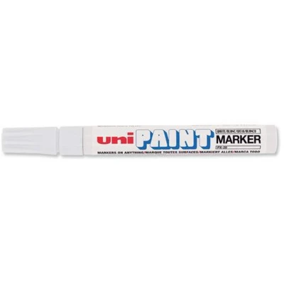 Afbeelding van Permanente markeerstift Uni Ball PX 20 Wit (12 Stuks)