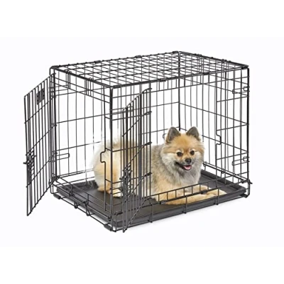 Afbeelding van YEKE Midwest Homes for Pets 1524DD iCrate hondenkooi met dubbele klep (60,96 x 45,72 48,26 cm)