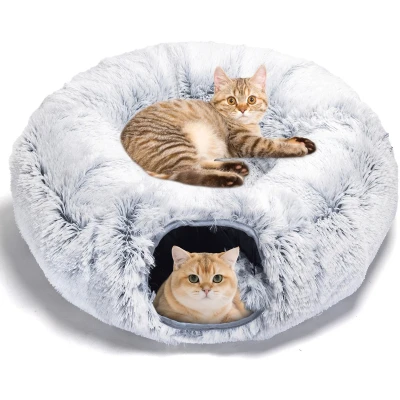 Afbeelding van Nobleza Kattentunnel Speeltunnel Kattenmand Kattenspeelgoed Kattenspeeltjes Kruiptunnel