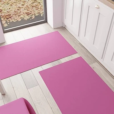 Afbeelding van PETTI Artigiani Italiani Keukentapijt, keukenloper, wasbaar, antislip, eenkleurig, 52 x 180 cm, fuchsia, 100% Made in Italy
