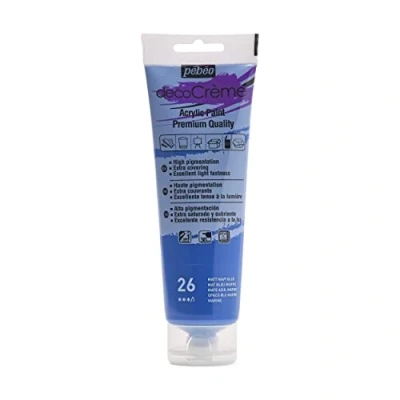 Afbeelding van Verf navy blauw acryl mat 120 ml Pébéo