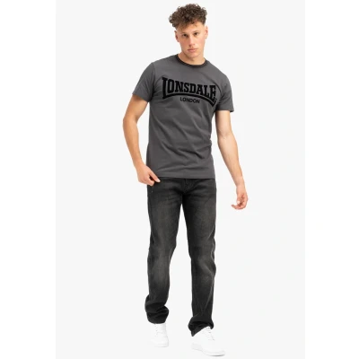 Afbeelding van Lonsdale Tshirt print, Heren, Maat: Medium, Anthracite black