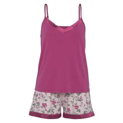 Afbeelding van Lascana Pyjama, Dames, Maat: 32/34, Fuchsia