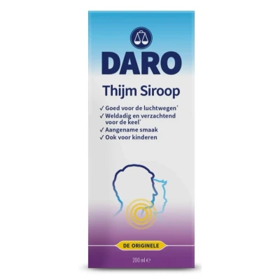 Afbeelding van 2x Daro Thijmsiroop 200 ml