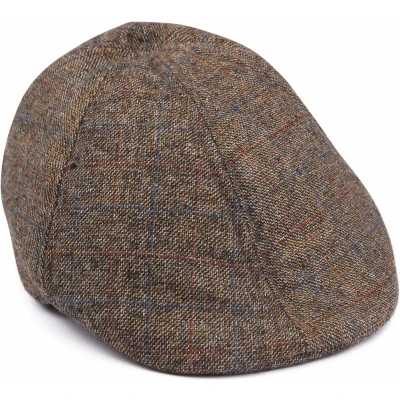 Afbeelding van No Excess Flat Cap Melange Bruin Dames &amp; Heren