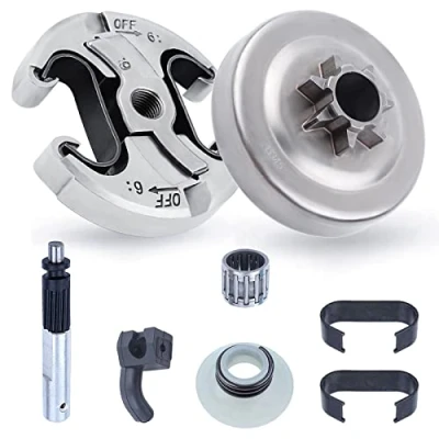 Afbeelding van Adefol . 325&quot; 7T Koppelingtrommel 8 stks Kit voor Husqvarna 340 345 350 Kettingzaag Vervangende Onderdelen met Koppeling, Veer, Naaldlager, Oliepomp, Wormwiel, Olieman 578097901, 503931801,