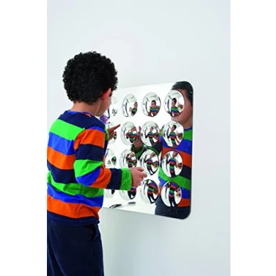Afbeelding van Groot Acryl Spiegelpaneel Met 16 Koepels 490 mm