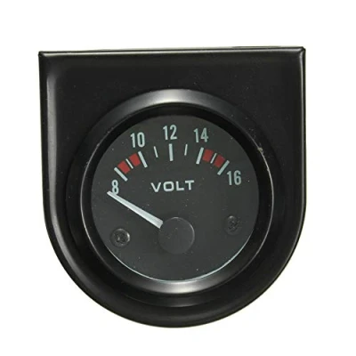 Afbeelding van Mintice 2&quot; 52mm Spanningsmeter Auto Motor Digitaal Blauw LED Licht Voltmeter Elektrische Batterij Meter Gauge Wijzer Indicator