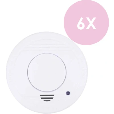 Afbeelding van Smartwares Europe Rookmelders met 85dB Geluidsniveau Set van 6 Stuks