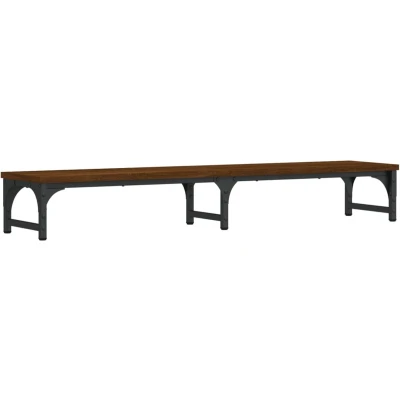 Afbeelding van vidaXL Monitorstandaard 105x23x15,5 cm bewerkt hout bruin eikenkleur