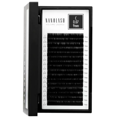 Afbeelding van wimpers voor wimperextensions Nanolash professionele verlenging, valse (0.07 C, 9mm)