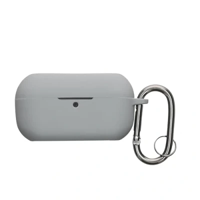 Afbeelding van kwmobile cover voor oordopjes case geschikt Technics EAH AZ100 Trendy beschermhoes draadloze in grijs