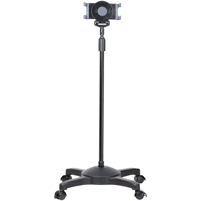 Afbeelding van StarTech.com Mobiele Tablet Standaard met Vergrendelbare Wielen In Hoogte Verstelbaar Universele Vloerstandaard voor 7 11 inch Tablets, Stand Afneembare Tablethouder (STNDTBLTMOB)