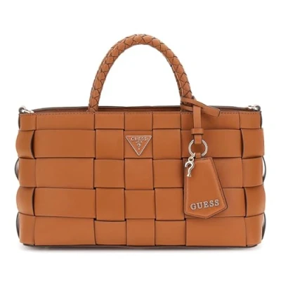 Afbeelding van GUESS Schoudertas Maylee Girlfriend Satchel Caramel Bruine