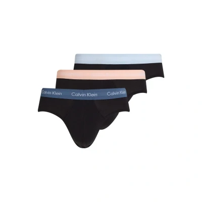 Afbeelding van Calvin Klein Underwear HIP Brief 3 PACK Cotton Stretch Slip, Heren, Maat: Medium, Black