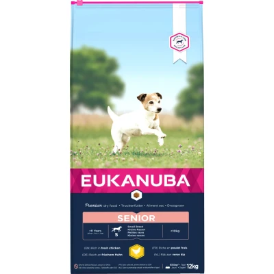 Afbeelding van Eukanuba Caring Senior Small Breed Kip Hondenvoer 12 kg