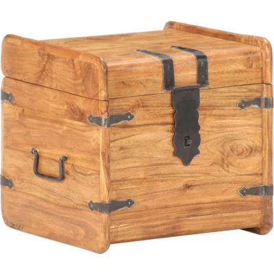 Afbeelding van vidaXL Kist 40x40x40 cm massief acaciahout