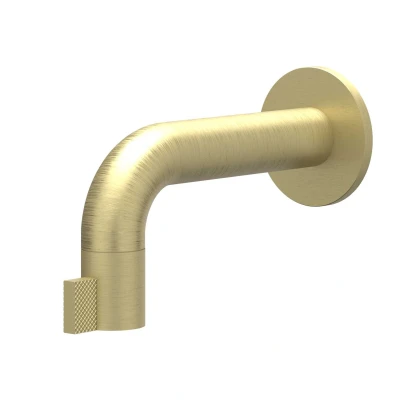 Afbeelding van IVY Tribe wandfonteinkraan 12,5cm RVS 316 Geborsteld Mat Goud PVD