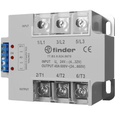 Afbeelding van Finder Halfgeleiderrelais 77B182308250 40 A Schakelspanning (max.): 280 V/AC Schakelend bij overbelasting 1 stuk(s)