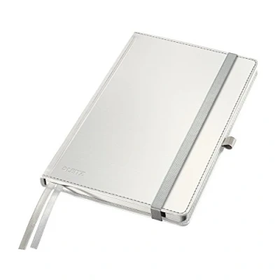 Afbeelding van LEITZ Style notitieboek, gelinieerd, vaste omslag, A5, arctic wit