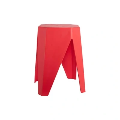 Afbeelding van Leitmotiv Kruk Cherish Helderrood 29x29x47cm Scandinavisch