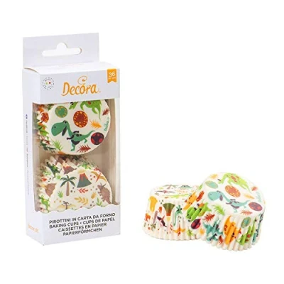 Afbeelding van 0339830 DECORA PAPIERFOCHEN DINOSAURIER 50 X 32 MM 36ST