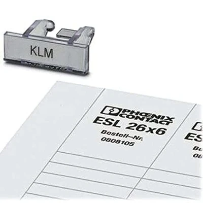 Afbeelding van KLM + ESL 26X6 klemlijst opschriftdrager Phoenix Contact Inhoud: 100 stuk(s)