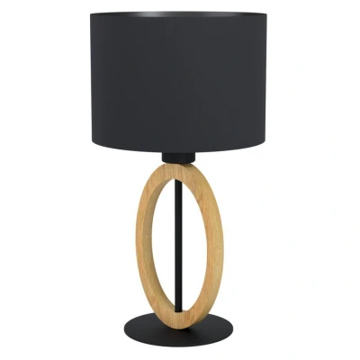 Afbeelding van EGLO Basildon 1 Tafellamp E27 42,5 cm Bruin/Zwart