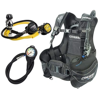 Afbeelding van Cressi Start Scuba Set/INT Duikset B.C.D. + 1e trap AC2 2e Compact Octopus Instrumentmanometer