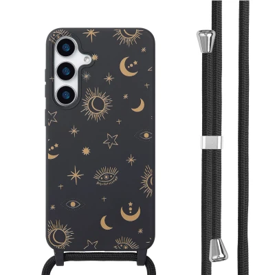 Afbeelding van Samsung Galaxy S25 Plus Hoesje Siliconen en TPU (zacht) imoshion Softcase/Koordhoesje/Backcover Sky Black Telefoonhoesje