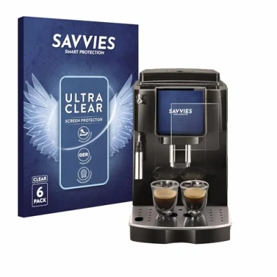 Afbeelding van Savvies (6 Stuks) Schermbeschermer voor DeLonghi Magnifica Start ECAM222.60 Screen Protector Ultra Transparant