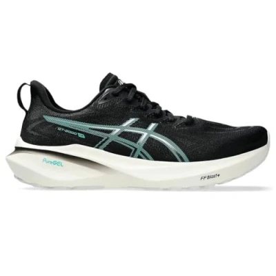 Afbeelding van Asics GT2000 13 Hardloopschoenen voor op de weg, Heren, Maat: 42, Black/wave teal Textiel/ synthetisch