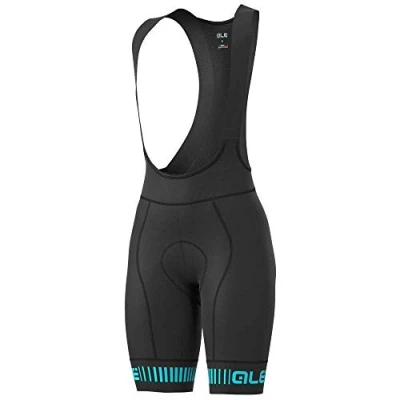 Afbeelding van ALE&#039; Alé Cycling PRR Strada korte broek voor dames, zwart/turkoois, S