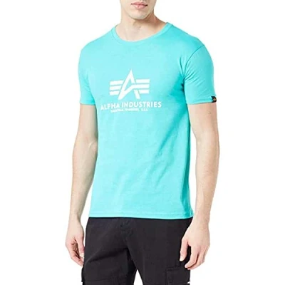 Afbeelding van Alpha Industries Print Tshirt print, Heren, Maat: XXL, Atomic green
