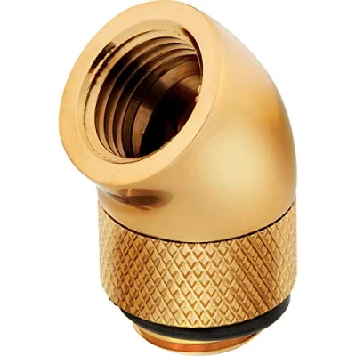 Afbeelding van Corsair Hydro X Serie 45 graden G1/4 fitting adapter Twin Pack