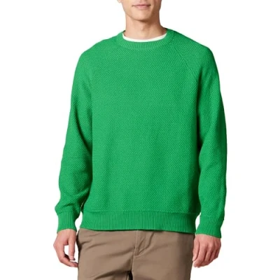Afbeelding van Amazon Essentials Heren oversized fit getextureerde katoenen trui met ronde hals, groen, XX Large