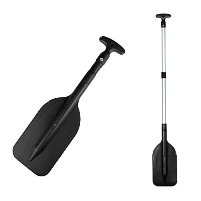 Afbeelding van kajak peddel, Telescopische Opvouwbare roeisel, intrekbare draagbare raftboot kunststof boot drijvende outdoor watersport, Kleine veiligheid