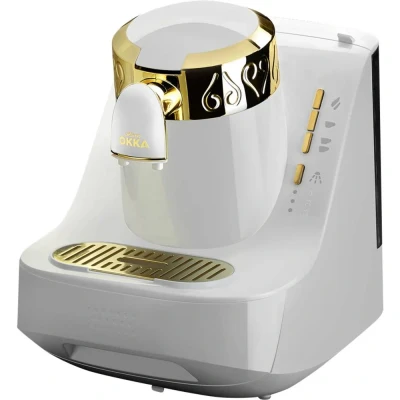Afbeelding van arzum OK008 W Mokka koffieautomaat Goud, Wit Capaciteit koppen: 2