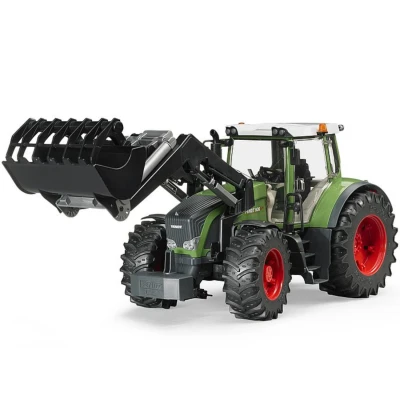Afbeelding van bruder 03041 Fendt 936 Vario met voorlader, tractor, landbouw, boerderij, bosbouw